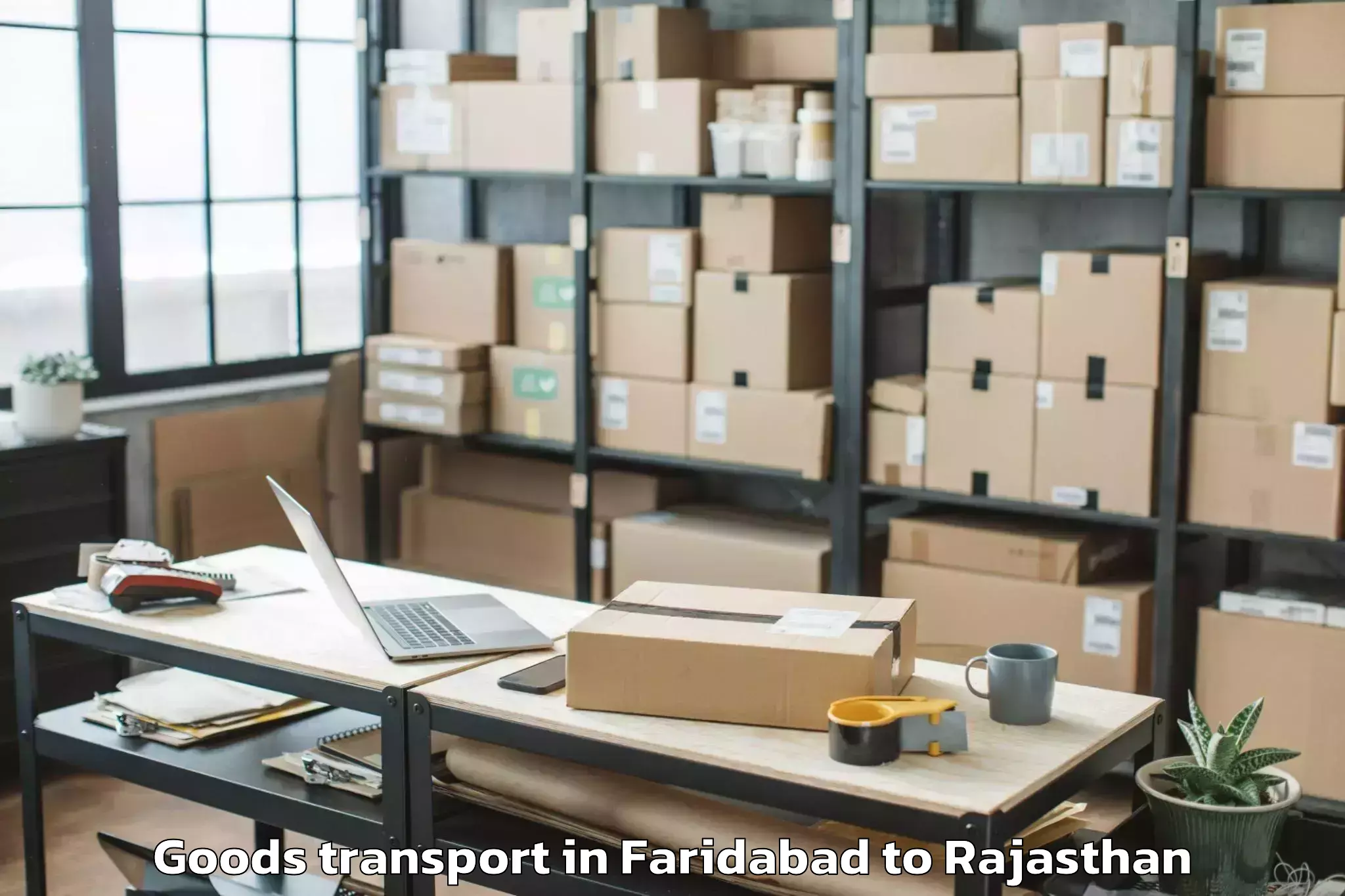 Discover Faridabad to Chhabra Goods Transport